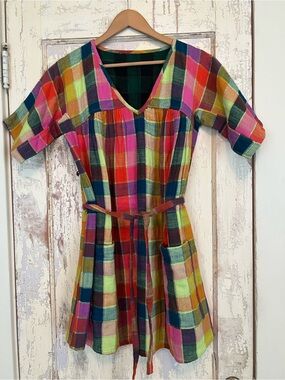 Ace & Jig Pilar Dress in “Party” textile.  Reversible dress.